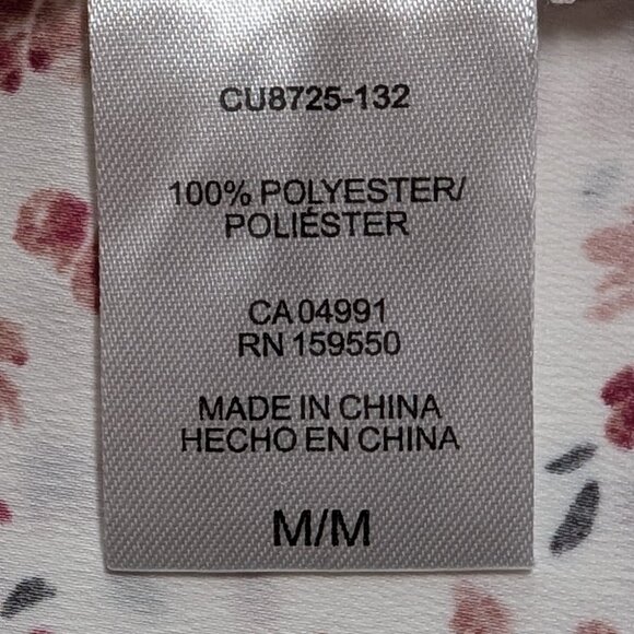 Hilary Radley Split Neck Abstract Floral Print Blouse - Picture 5 of 11